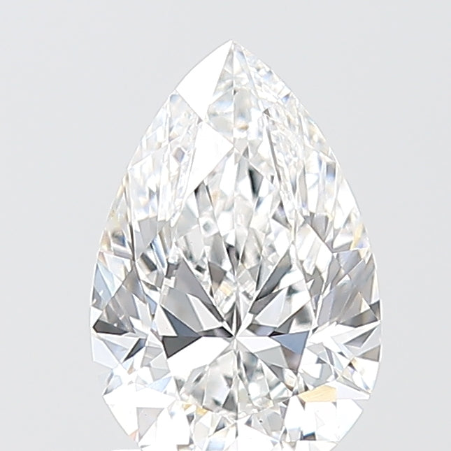 1.53 Carat Pear Shaped, Excellent Cut, D Color, VS2 Clarity, IGI Certified Lab Grown Diamond