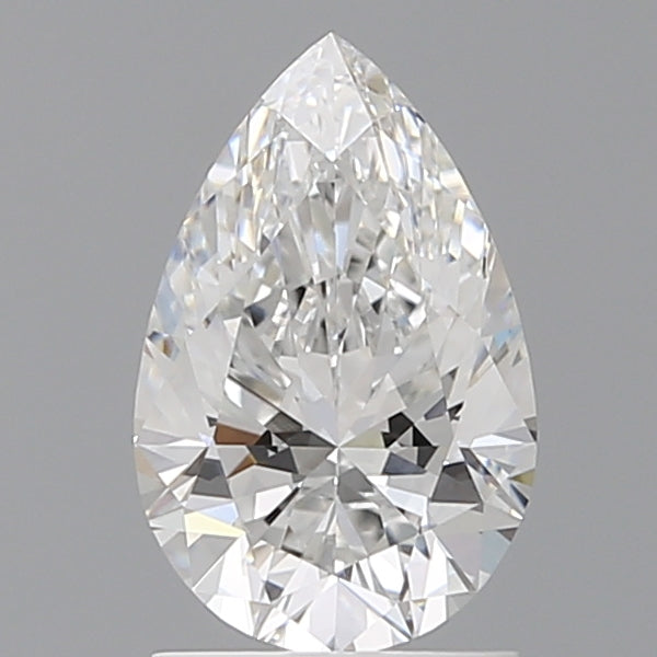 1.60 Carat Pear Shaped, Ideal Cut, E Color, VVS2 Clarity, IGI Certified Lab Grown Diamond