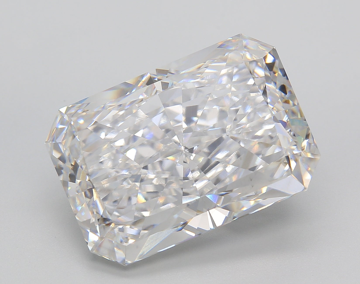 15.10 Carat Radiant Shaped, Ideal Cut, E Color, VS1 Clarity, IGI Certified Lab Grown Diamond