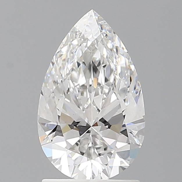 1.59 Carat Pear Shaped, Ideal Cut, D Color, VS1 Clarity, IGI Certified Lab Grown Diamond