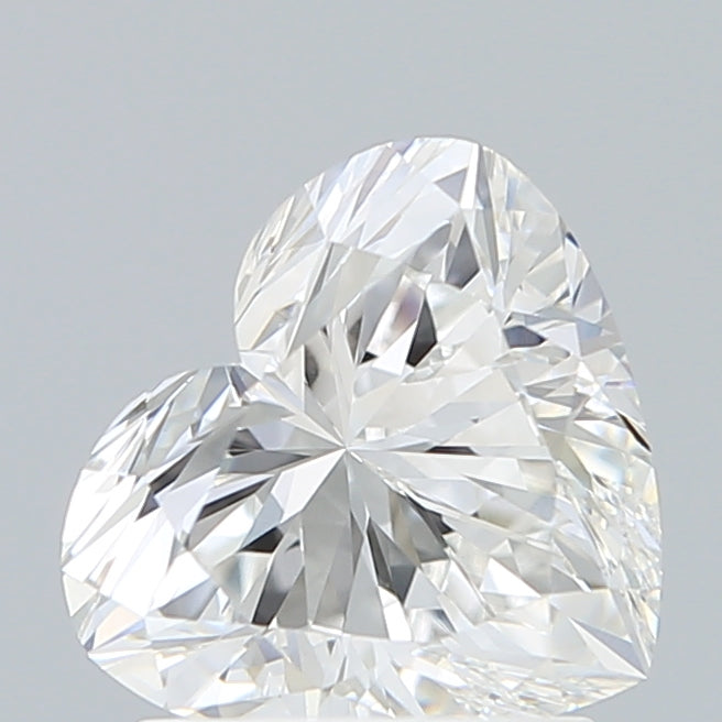1.67 Carat Heart Shaped, Ideal Cut, E Color, VVS2 Clarity, IGI Certified Lab Grown Diamond