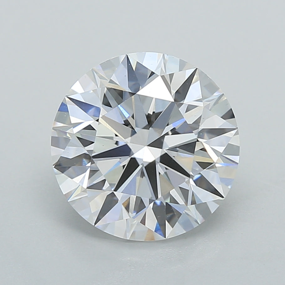 2.98 Carat Round Shaped, Ideal Cut, D Color, VS1 Clarity, IGI Certified Lab Grown Diamond
