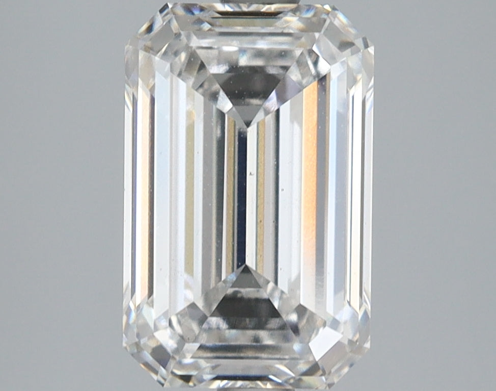 3.02 Carat Emerald Shaped, Ideal Cut, E Color, VS1 Clarity, IGI Certified Lab Grown Diamond