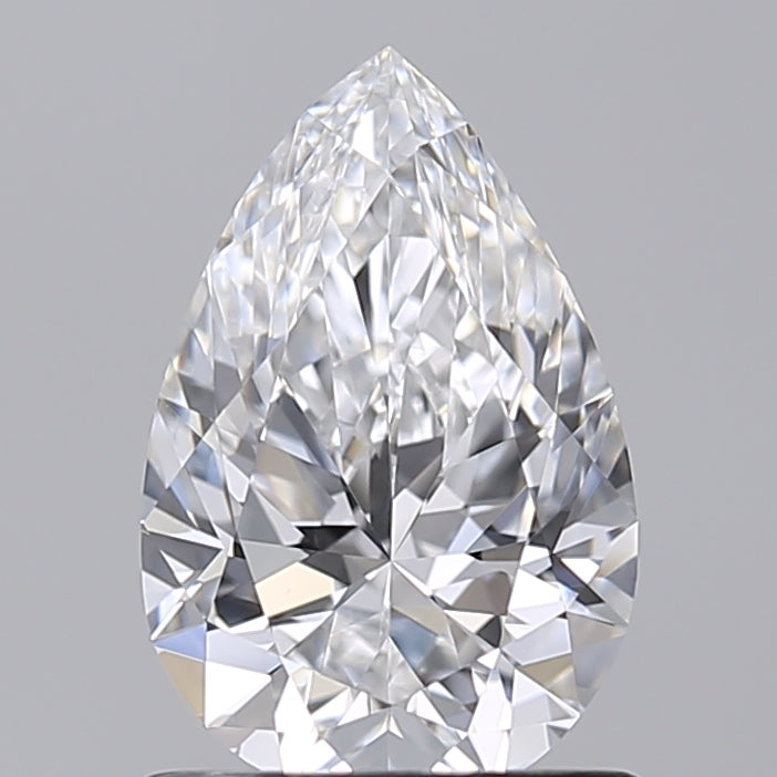 1.02 Carat Pear Shaped, Excellent Cut, D Color, VVS1 Clarity, IGI Certified Lab Grown Diamond