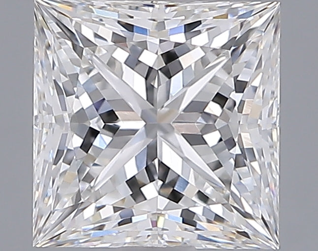 2.02 Carat Princess Shaped, Ideal Cut, E Color, VVS1 Clarity, IGI Certified Lab Grown Diamond