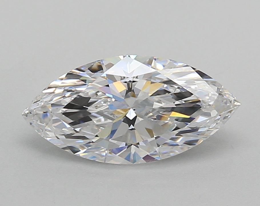 1.57 Carat Marquise Shaped, Excellent Cut, D Color, VS1 Clarity, IGI Certified Lab Grown Diamond