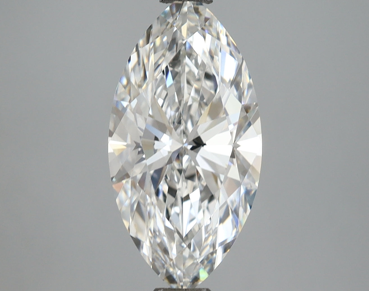 2.05 Carat Marquise Shaped, Ideal Cut, E Color, VVS2 Clarity, IGI Certified Lab Grown Diamond
