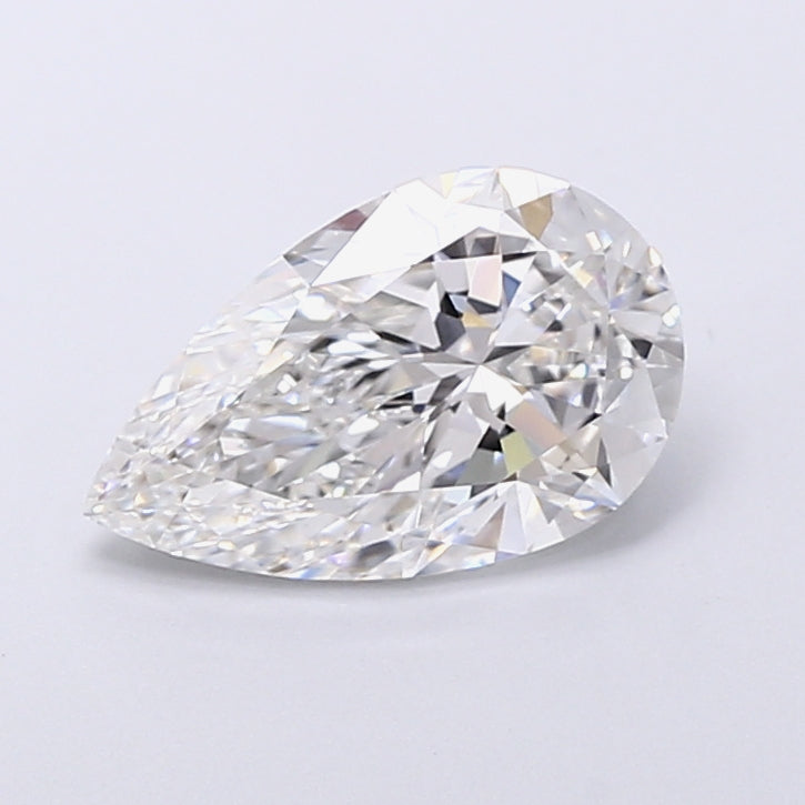 2.53 Carat Pear Shaped, Very Good Cut, F Color, VVS2 Clarity, IGI Certified Lab Grown Diamond
