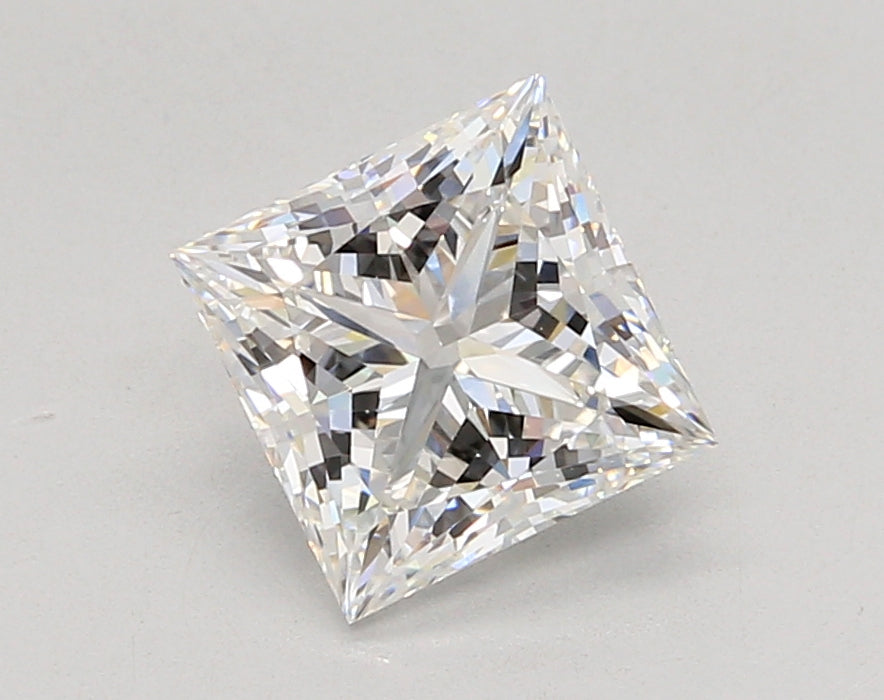 2.05 Carat Princess Shaped, Ideal Cut, E Color, VVS2 Clarity, IGI Certified Lab Grown Diamond
