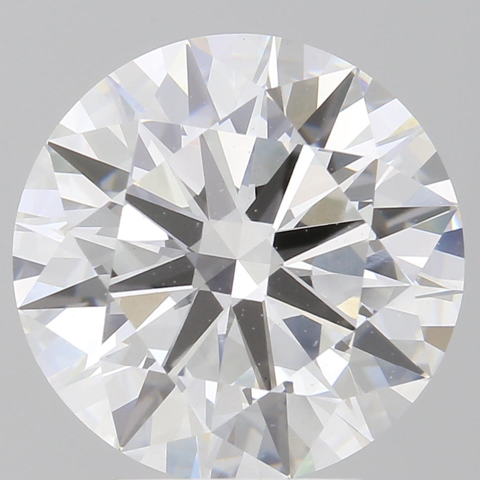 4.10 Carat Round Shaped, Ideal Cut, E Color, VVS2 Clarity, IGI Certified Lab Grown Diamond