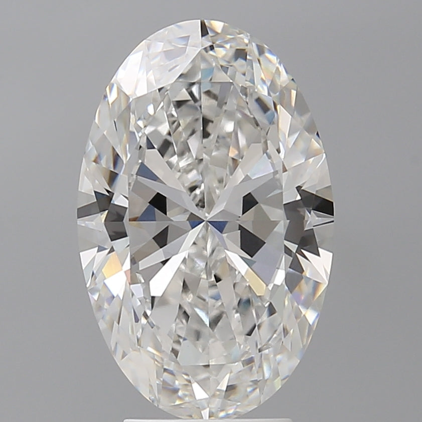 4.50 Carat Oval Shaped, Ideal Cut, F Color, VS1 Clarity, IGI Certified Lab Grown Diamond
