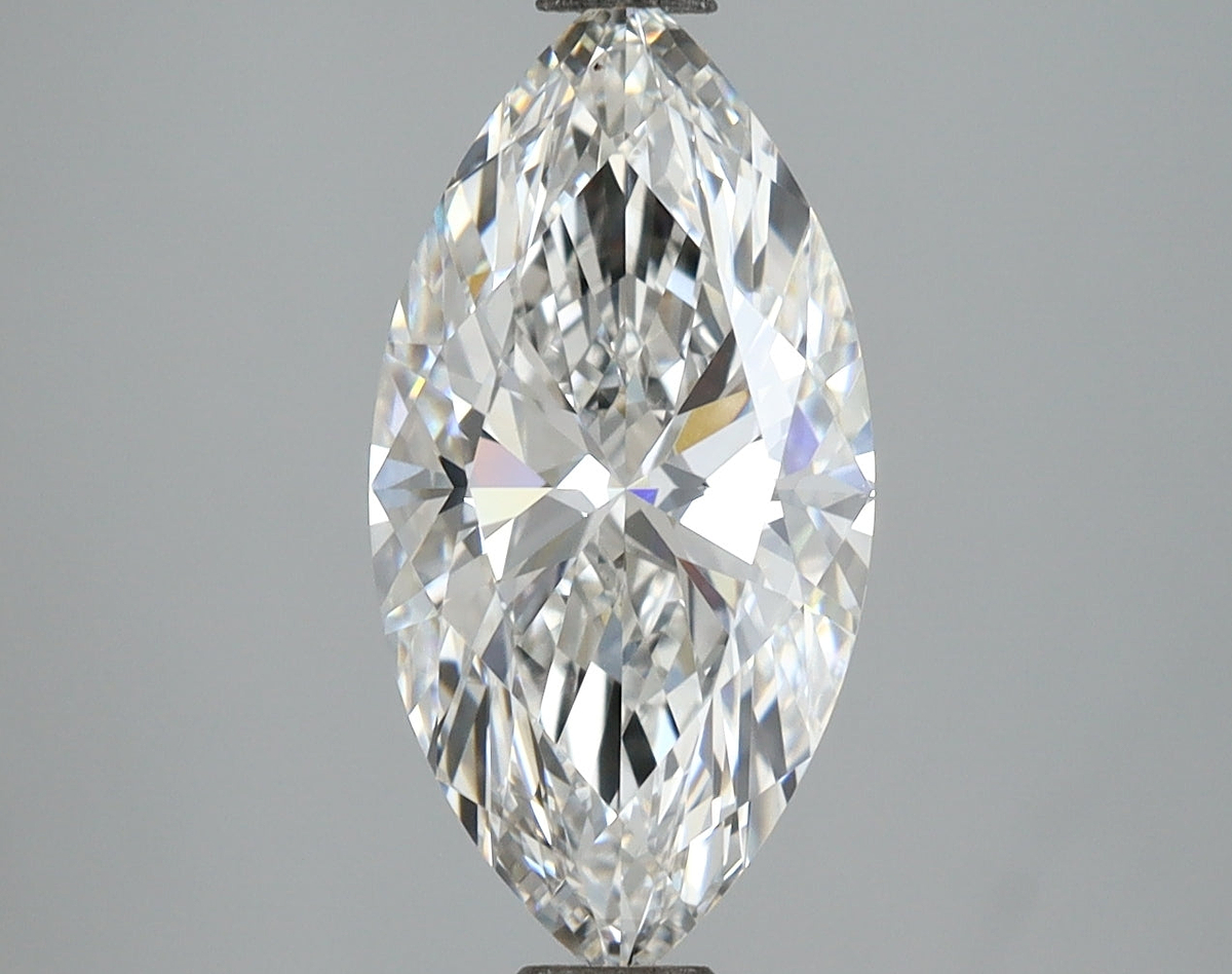 2.68 Carat Marquise Shaped, Ideal Cut, E Color, VS1 Clarity, IGI Certified Lab Grown Diamond