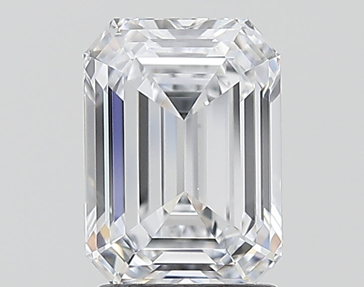 2.05 Carat Emerald Shaped, Ideal Cut, D Color, VVS2 Clarity, IGI Certified Lab Grown Diamond