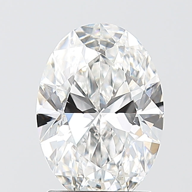 1.50 Carat Oval Shaped, Ideal Cut, D Color, VVS2 Clarity, IGI Certified Lab Grown Diamond