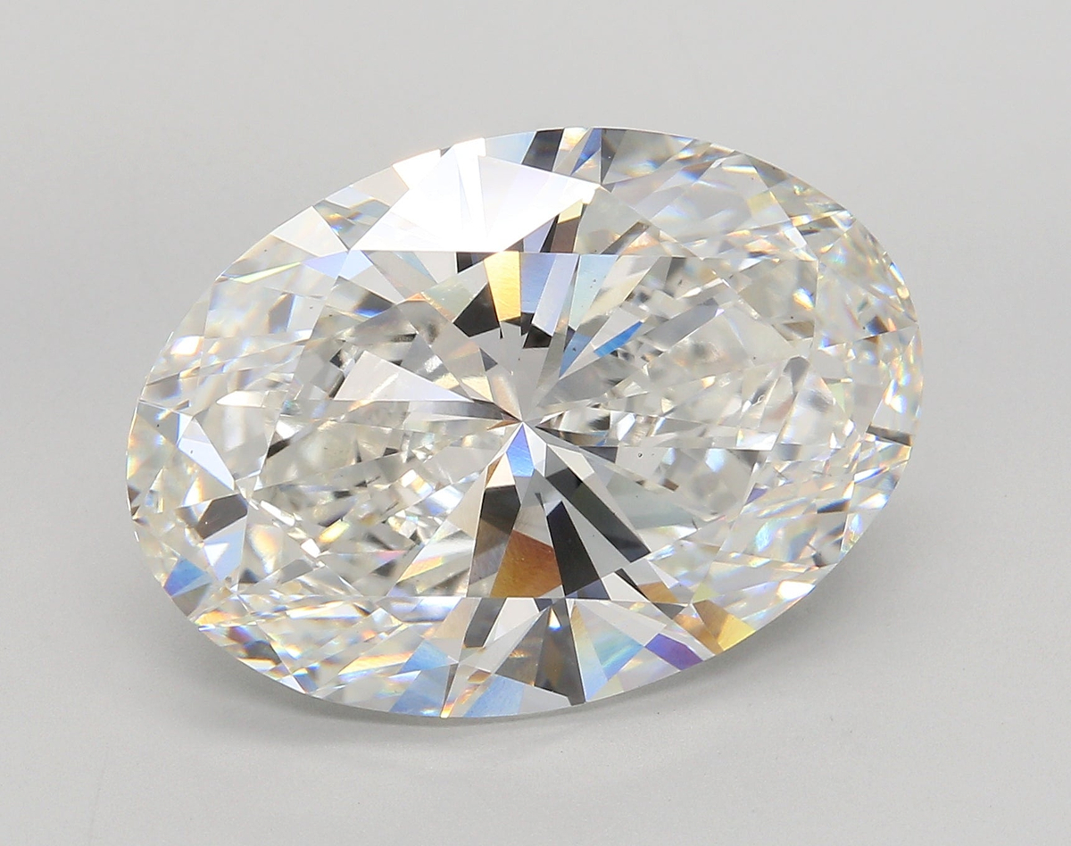 16.09 Carat Oval Shaped, Ideal Cut, F Color, VS1 Clarity, IGI Certified Lab Grown Diamond