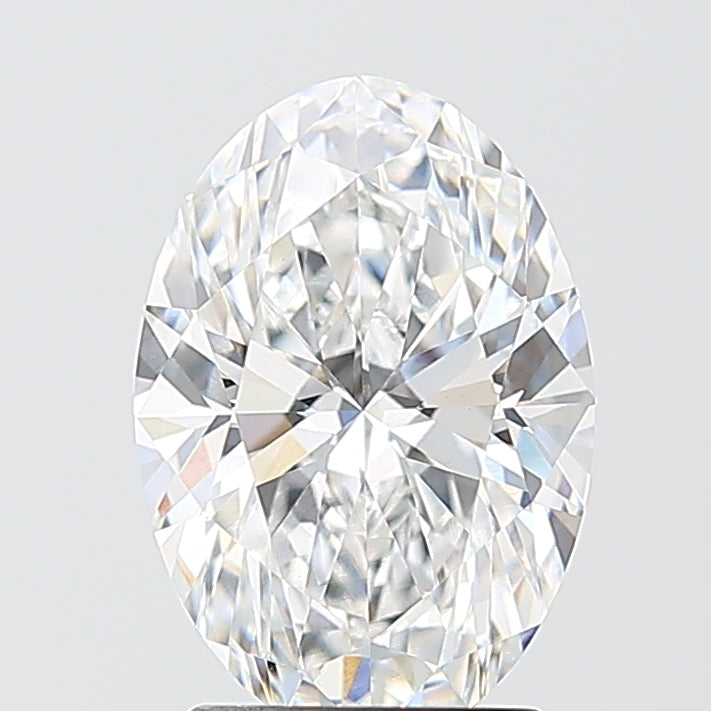 2.10 Carat Oval Shaped, Excellent Cut, D Color, VVS2 Clarity, IGI Certified Lab Grown Diamond