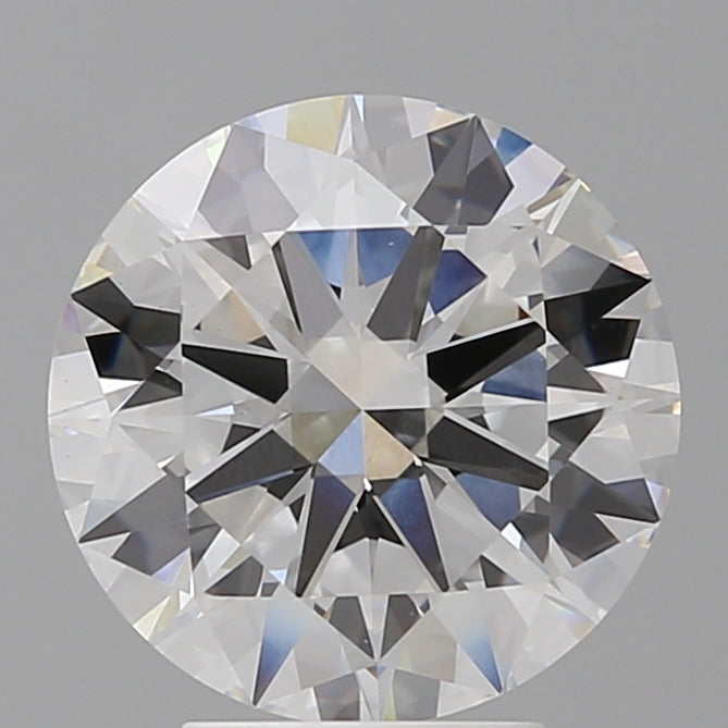 4.00 Carat Round Shaped, Excellent Cut, E Color, VVS2 Clarity, IGI Certified Lab Grown Diamond