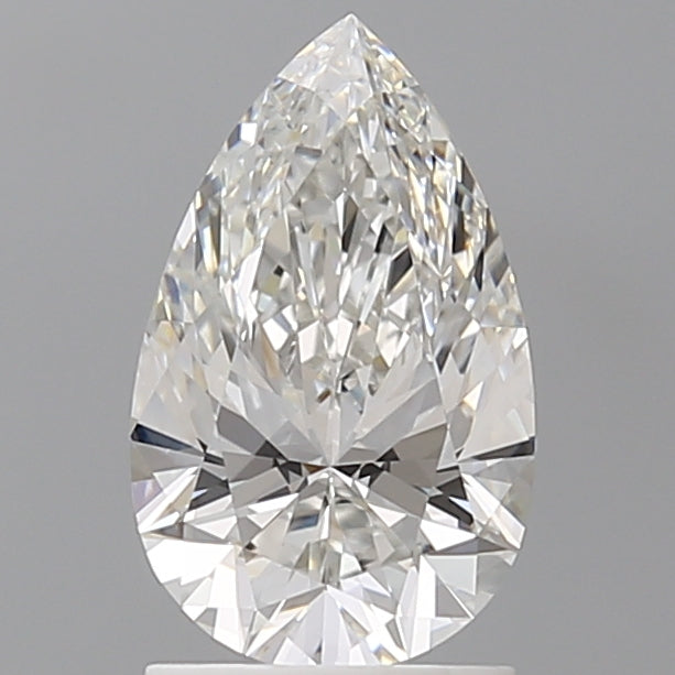 1.60 Carat Pear Shaped, Ideal Cut, F Color, VVS2 Clarity, IGI Certified Lab Grown Diamond