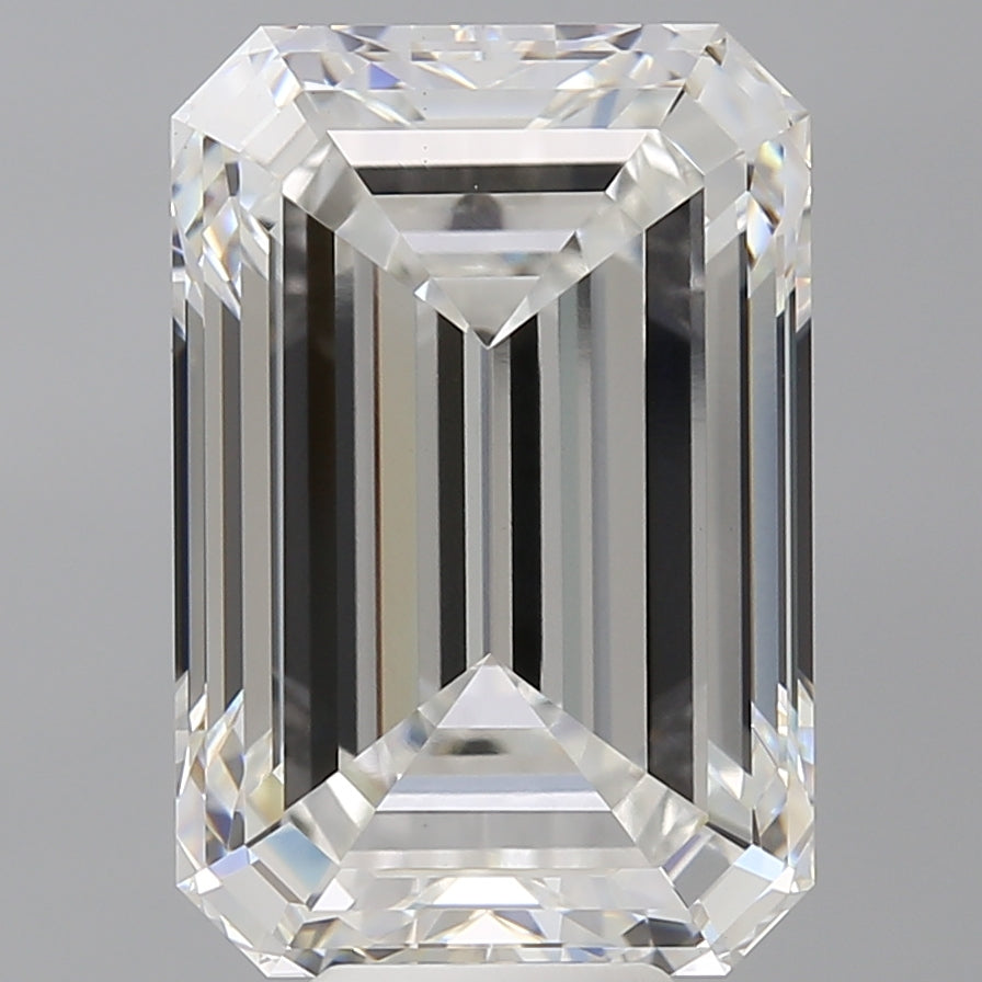 10.55 Carat Emerald Shaped, Ideal Cut, F Color, VS1 Clarity, IGI Certified Lab Grown Diamond