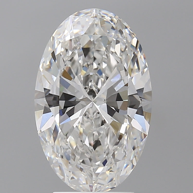 3.59 Carat Oval Shaped, Ideal Cut, E Color, VVS2 Clarity, IGI Certified Lab Grown Diamond