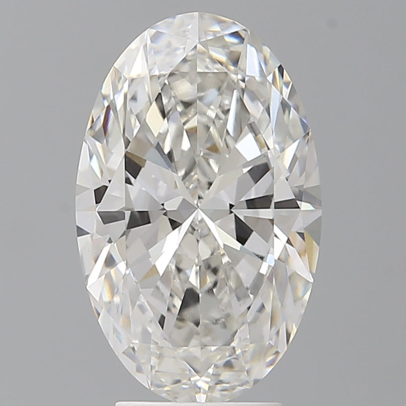4.04 Carat Oval Shaped, Ideal Cut, F Color, VVS2 Clarity, IGI Certified Lab Grown Diamond