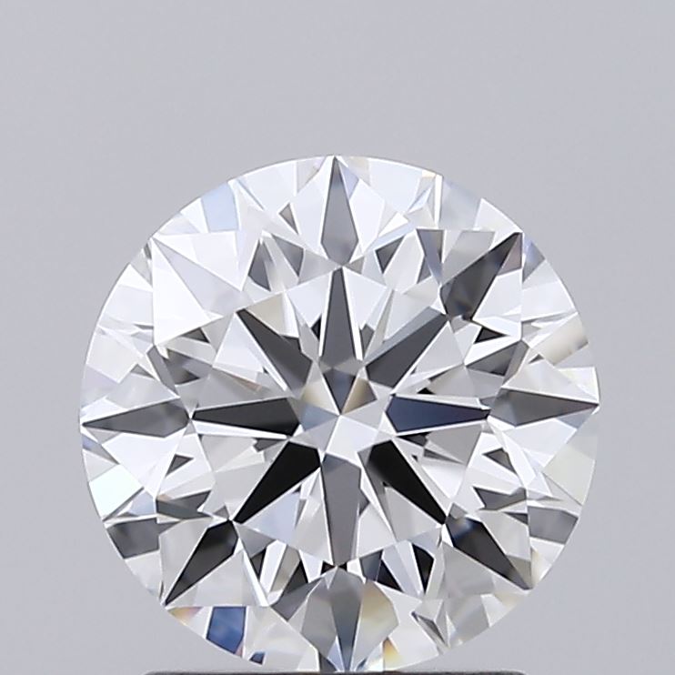 1.58 Carat Round Shaped, Ideal Cut, D Color, VVS2 Clarity, IGI Certified Lab Grown Diamond