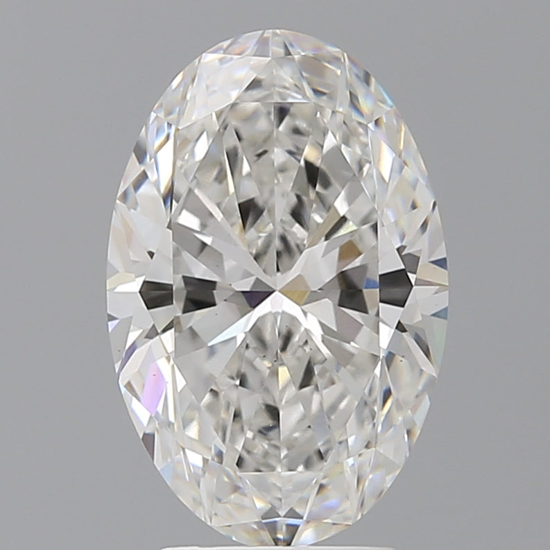 4.09 Carat Oval Shaped, Ideal Cut, F Color, VS2 Clarity, IGI Certified Lab Grown Diamond