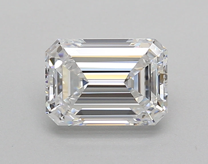 1.01 Carat Emerald Shaped, Excellent Cut, D Color, VVS2 Clarity, IGI Certified Lab Grown Diamond
