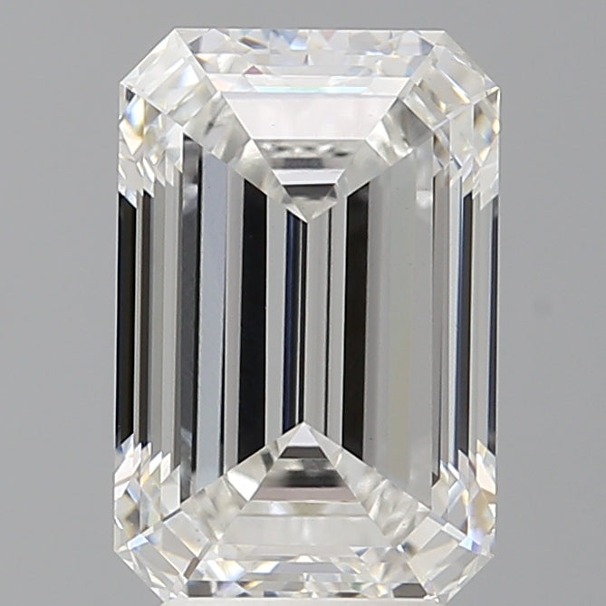 4.09 Carat Emerald Shaped, Ideal Cut, E Color, VS1 Clarity, IGI Certified Lab Grown Diamond