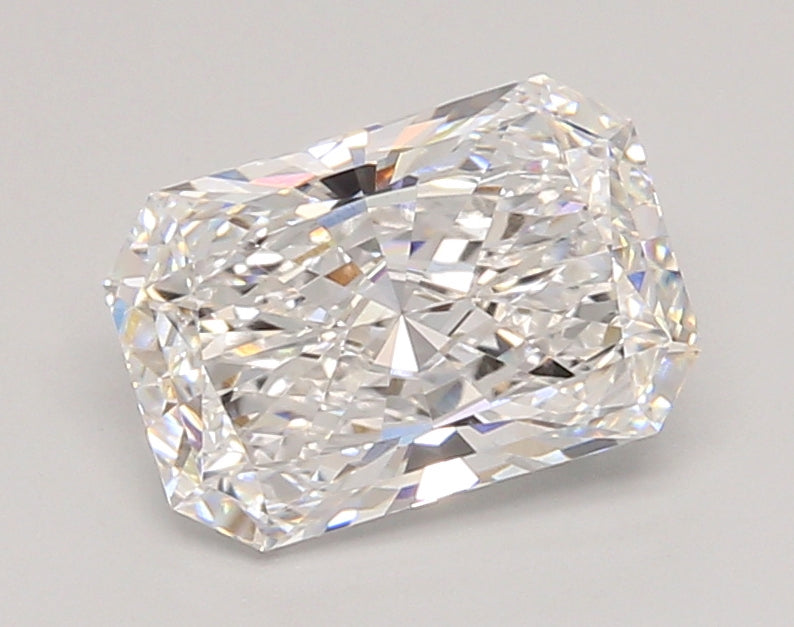 2.05 Carat Radiant Shaped, Ideal Cut, D Color, VVS1 Clarity, IGI Certified Lab Grown Diamond