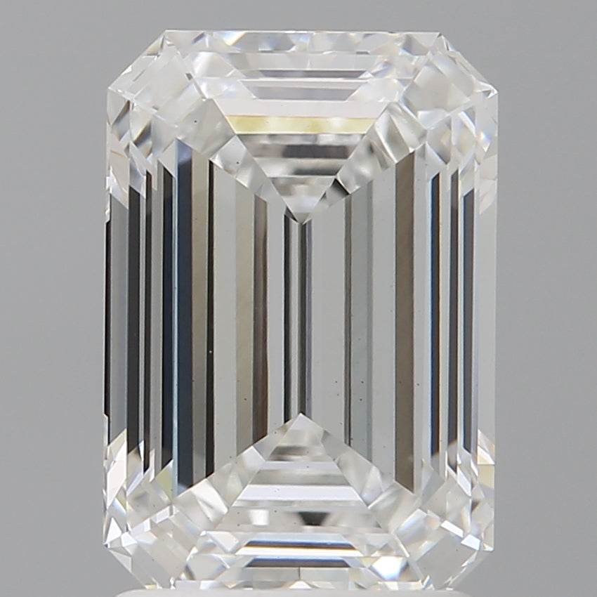 2.08 Carat Emerald Shaped, Ideal Cut, E Color, VS1 Clarity, IGI Certified Lab Grown Diamond