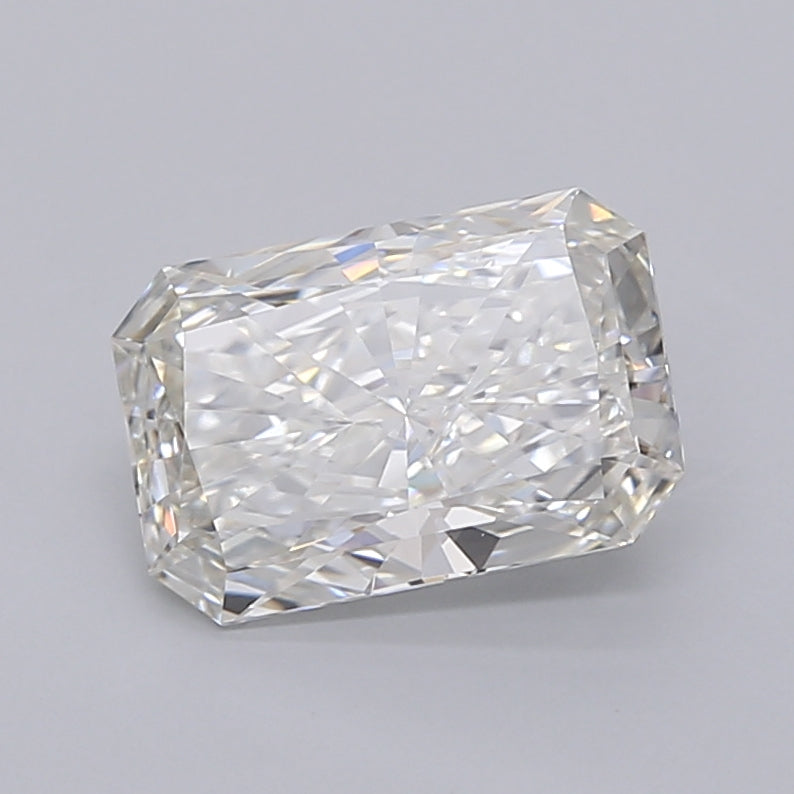 2.02 Carat Radiant Shaped, Excellent Cut, G Color, VVS2 Clarity, IGI Certified Lab Grown Diamond
