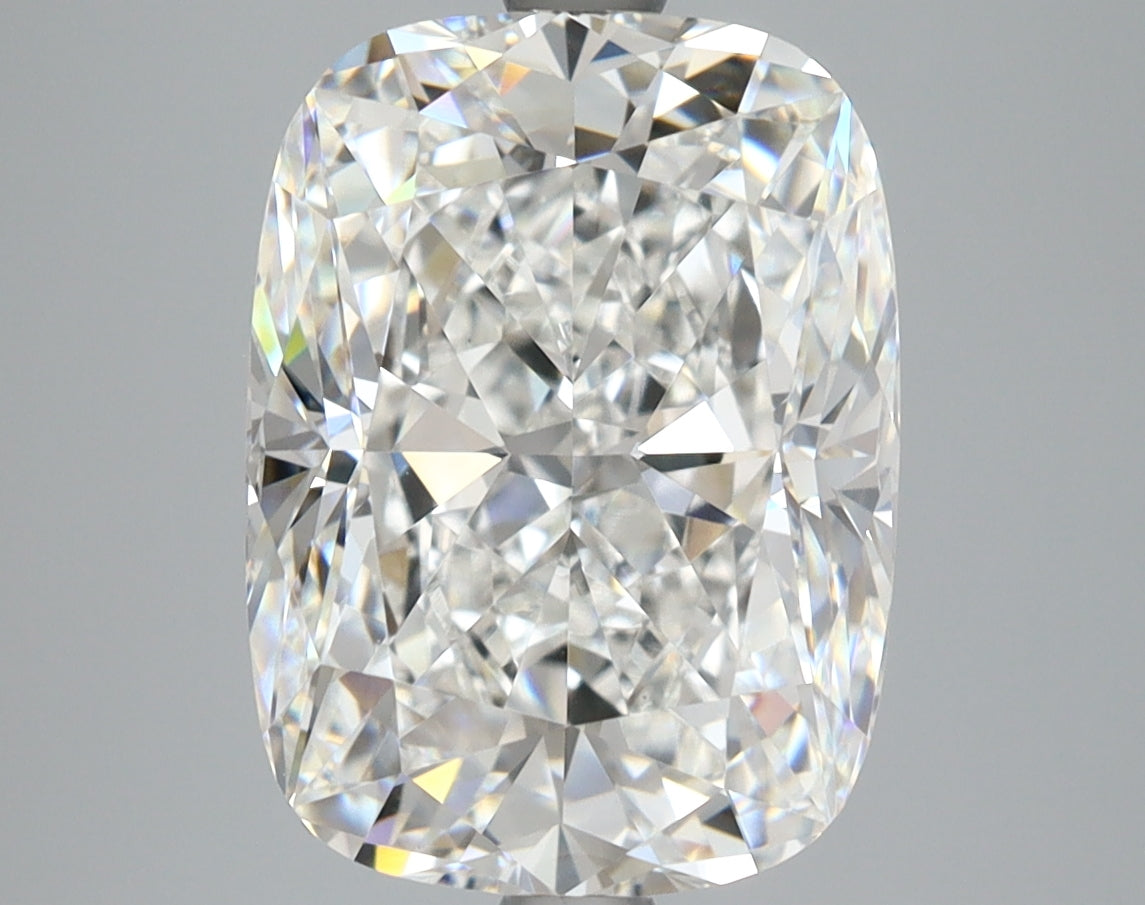 5.14 Carat Cushion Shaped, Ideal Cut, E Color, VVS2 Clarity, IGI Certified Lab Grown Diamond