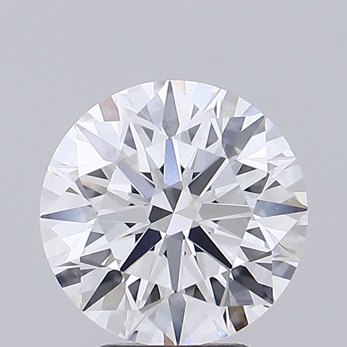2.42 Carat Round Shaped, Ideal Cut, D Color, VVS2 Clarity, IGI Certified Lab Grown Diamond