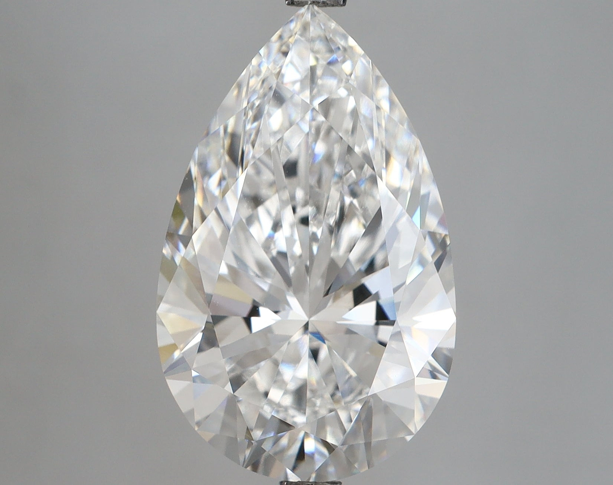 8.02 Carat Pear Shaped, Ideal Cut, E Color, VVS1 Clarity, IGI Certified Lab Grown Diamond