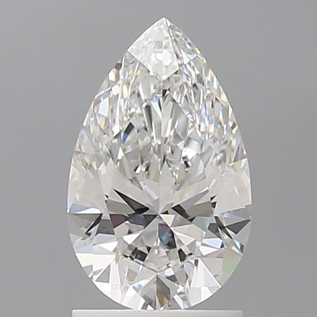 1.55 Carat Pear Shaped, Ideal Cut, E Color, VVS2 Clarity, IGI Certified Lab Grown Diamond