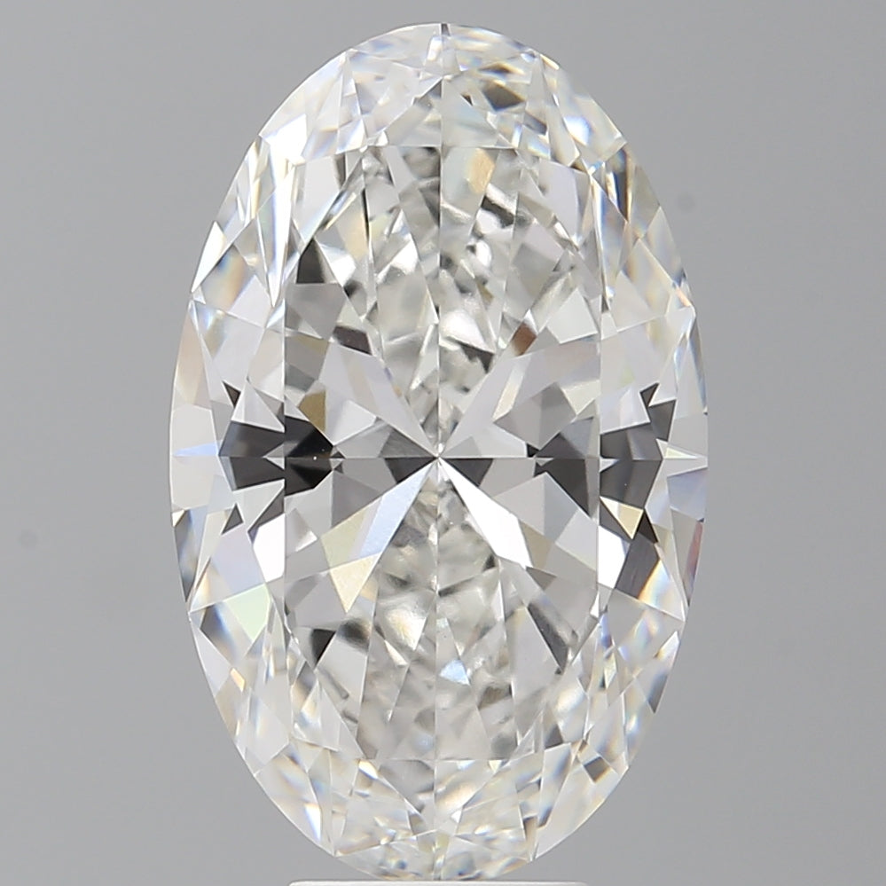 7.56 Carat Oval Shaped, Ideal Cut, F Color, VVS2 Clarity, IGI Certified Lab Grown Diamond