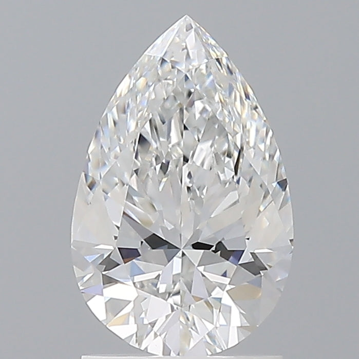 1.59 Carat Pear Shaped, Ideal Cut, E Color, VVS2 Clarity, IGI Certified Lab Grown Diamond