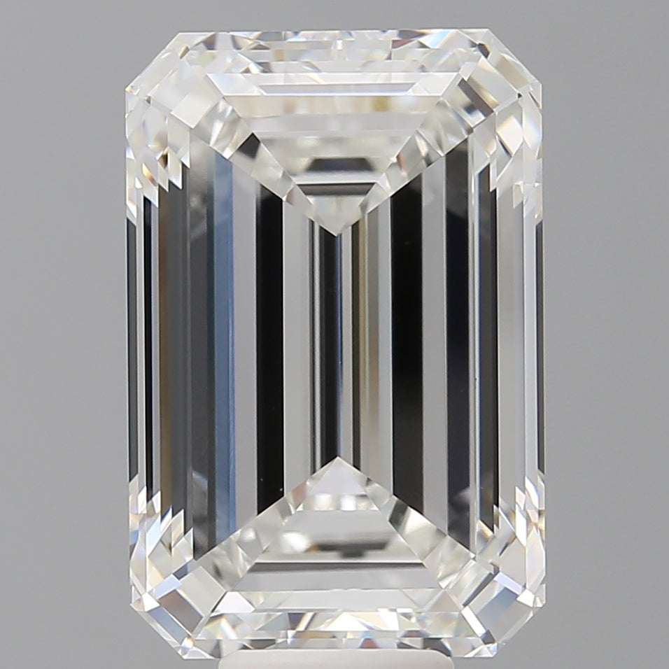 11.55 Carat Emerald Shaped, Ideal Cut, F Color, VVS2 Clarity, IGI Certified Lab Grown Diamond