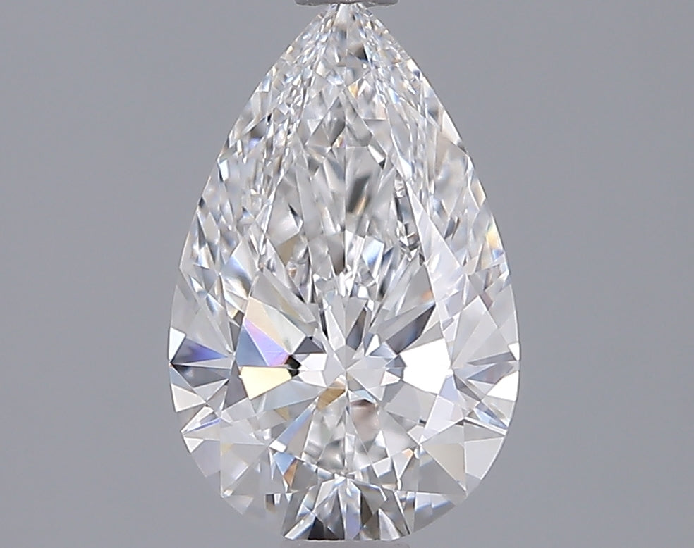 1.56 Carat Pear Shaped, Ideal Cut, D Color, VVS1 Clarity, IGI Certified Lab Grown Diamond