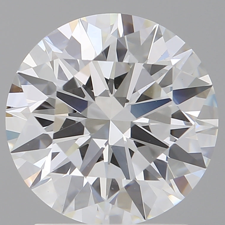 2.09 Carat Round Shaped, Ideal Cut, E Color, VVS2 Clarity, IGI Certified Lab Grown Diamond