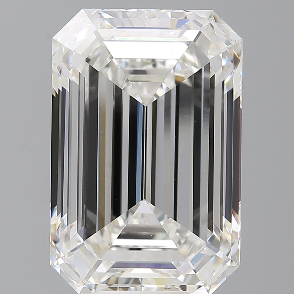 11.59 Carat Emerald Shaped, Ideal Cut, F Color, VVS2 Clarity, IGI Certified Lab Grown Diamond