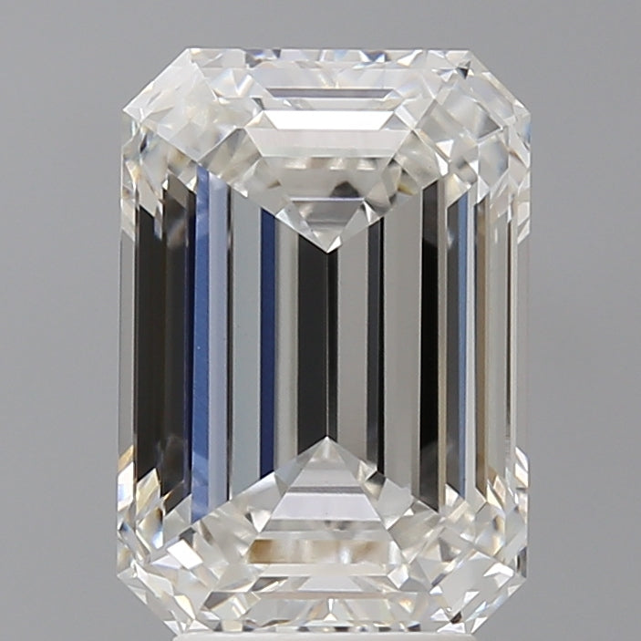 4.60 Carat Emerald Shaped, Ideal Cut, F Color, VVS2 Clarity, IGI Certified Lab Grown Diamond
