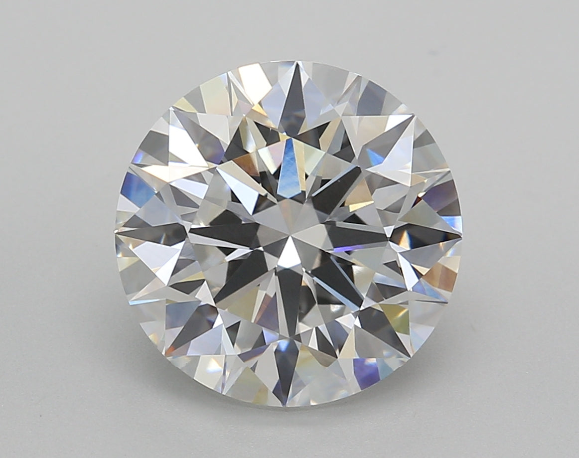 5.02 Carat Round Shaped, Ideal Cut, D Color, VVS2 Clarity, IGI Certified Lab Grown Diamond