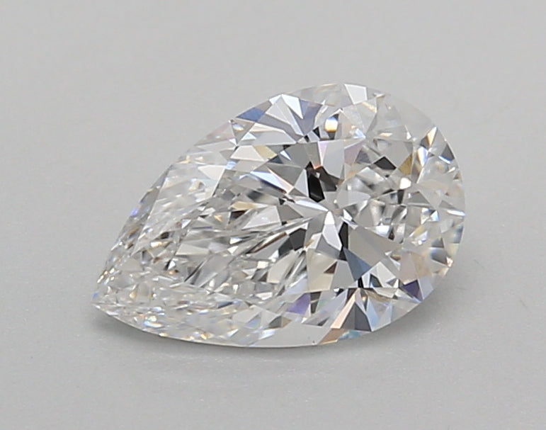 1.01 Carat Pear Shaped, Excellent Cut, D Color, VVS2 Clarity, IGI Certified Lab Grown Diamond