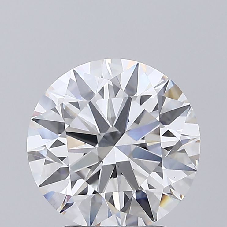 3.02 Carat Round Shaped, Ideal Cut, F Color, VVS2 Clarity, IGI Certified Lab Grown Diamond