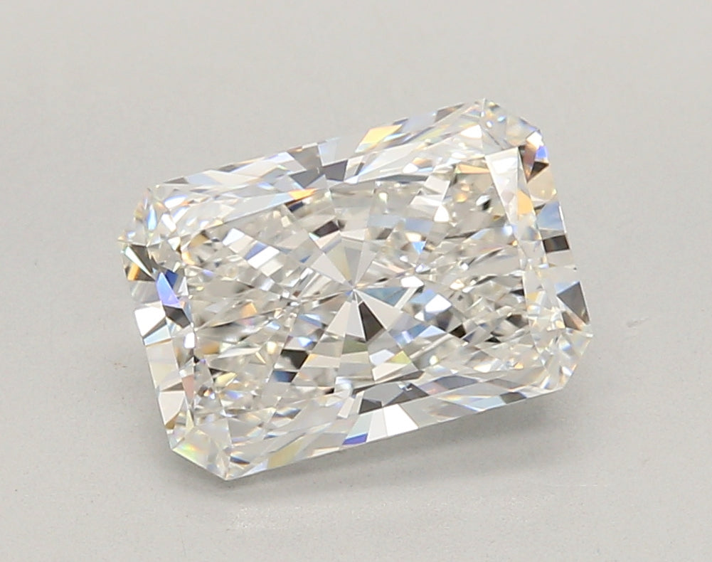 3.05 Carat Radiant Shaped, Ideal Cut, E Color, VVS1 Clarity, IGI Certified Lab Grown Diamond