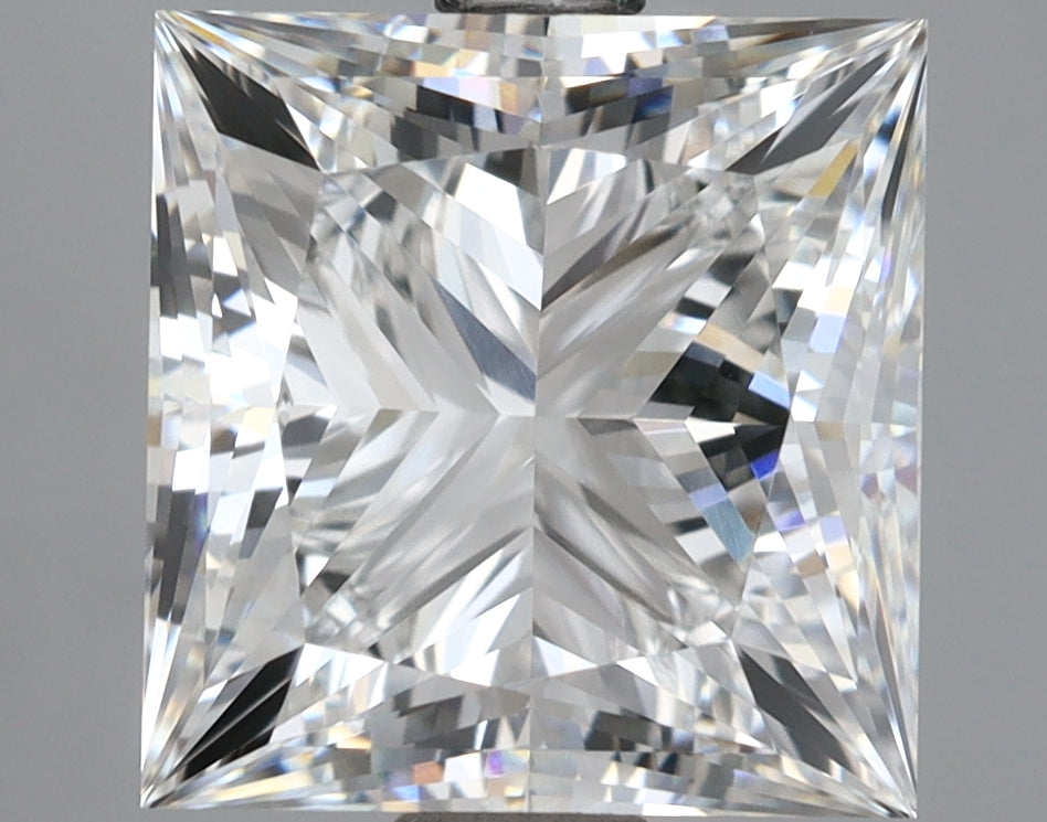 3.52 Carat Princess Shaped, Ideal Cut, E Color, VVS1 Clarity, IGI Certified Lab Grown Diamond