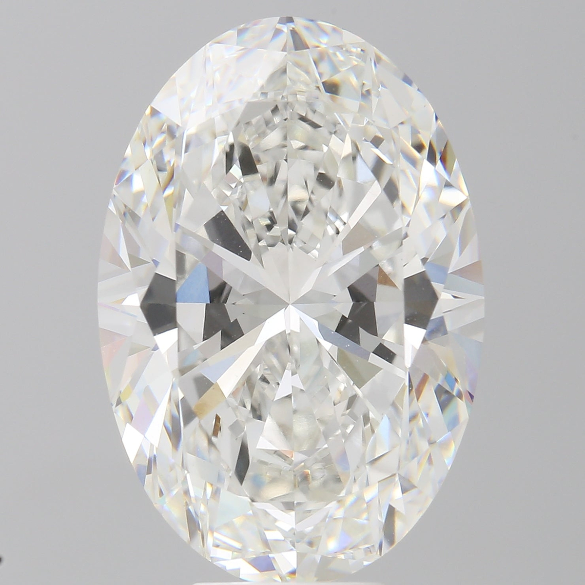 10.00 Carat Oval Shaped, Ideal Cut, F Color, VVS2 Clarity, IGI Certified Lab Grown Diamond