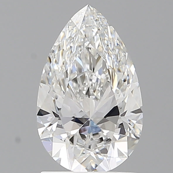 1.56 Carat Pear Shaped, Ideal Cut, E Color, VVS2 Clarity, IGI Certified Lab Grown Diamond